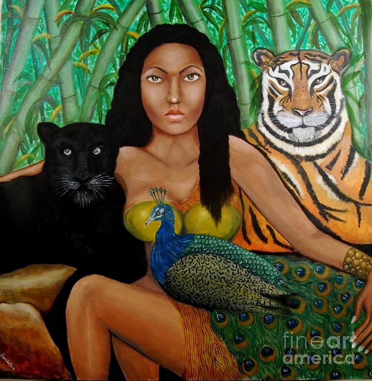 "The Earth Woman", peinture de Saranya Haridasan